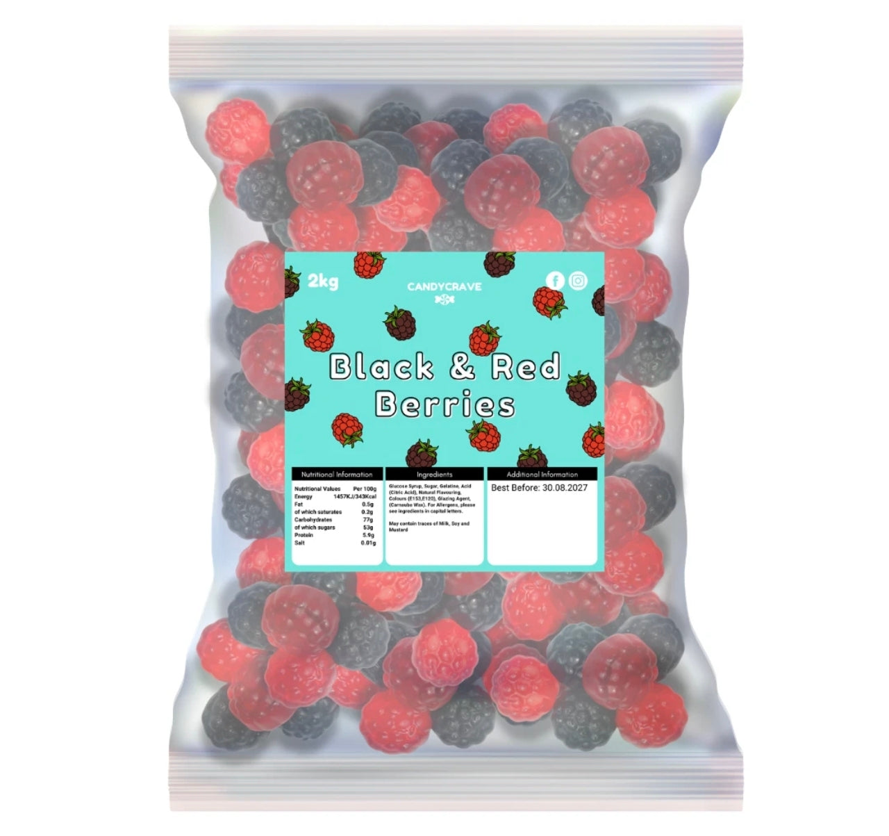 2kg Black & Red Berries