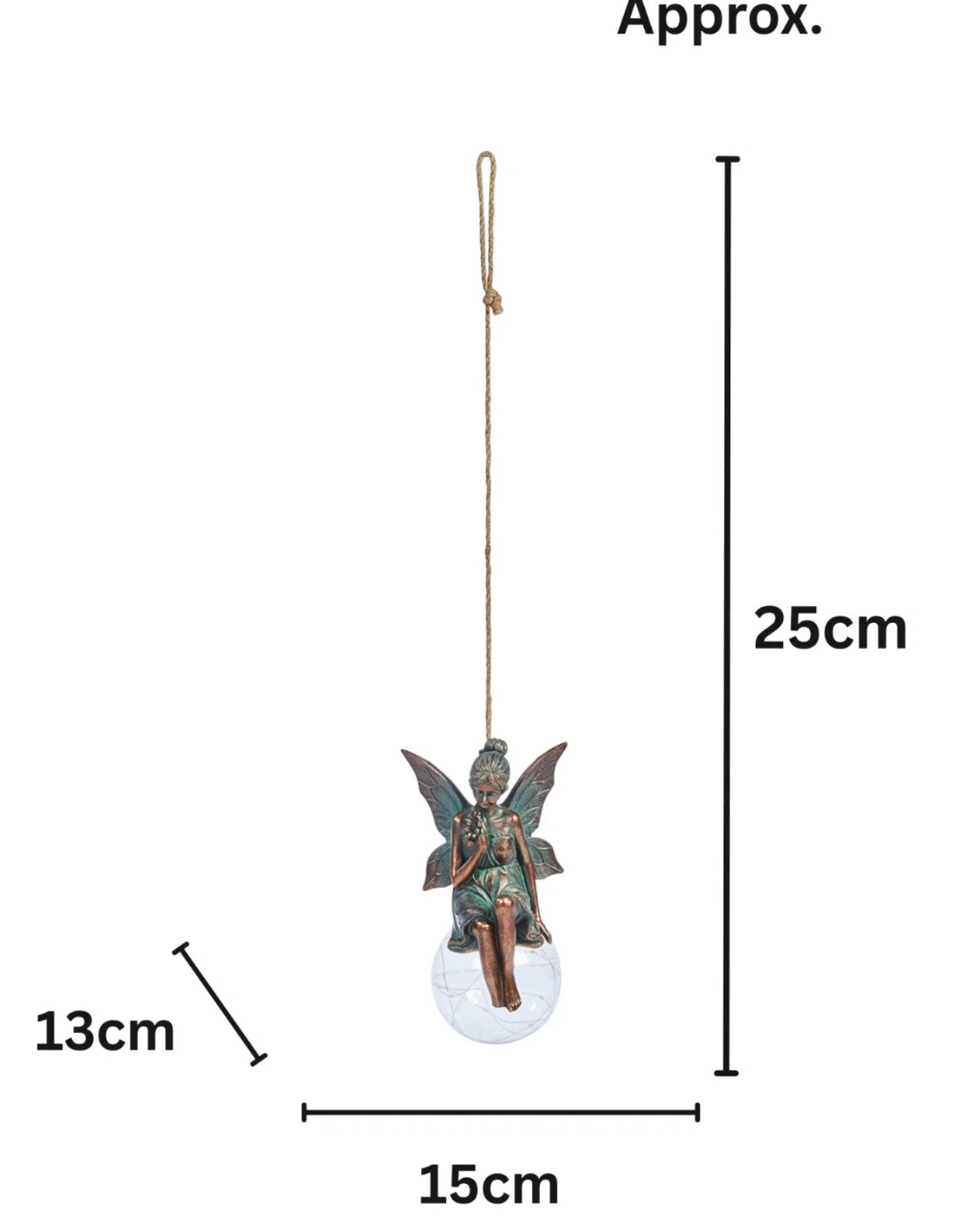 Solar Powered Hanging Fairy Decoration