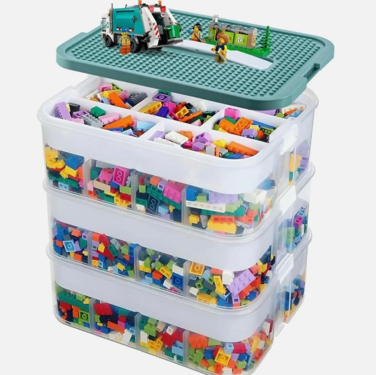 3 Tier Compartmented Lego Storage Boxes