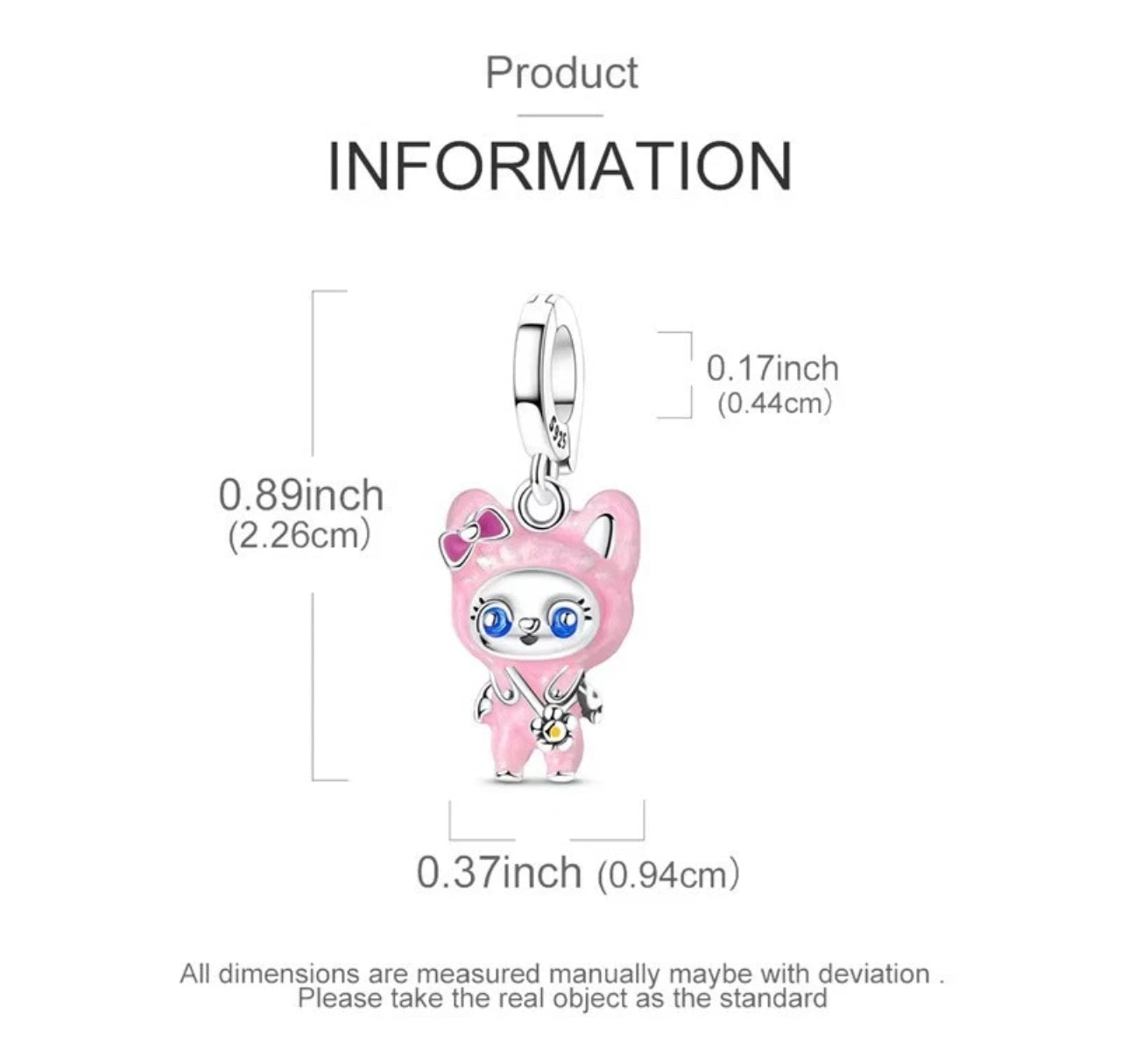 Pink Monster Charm