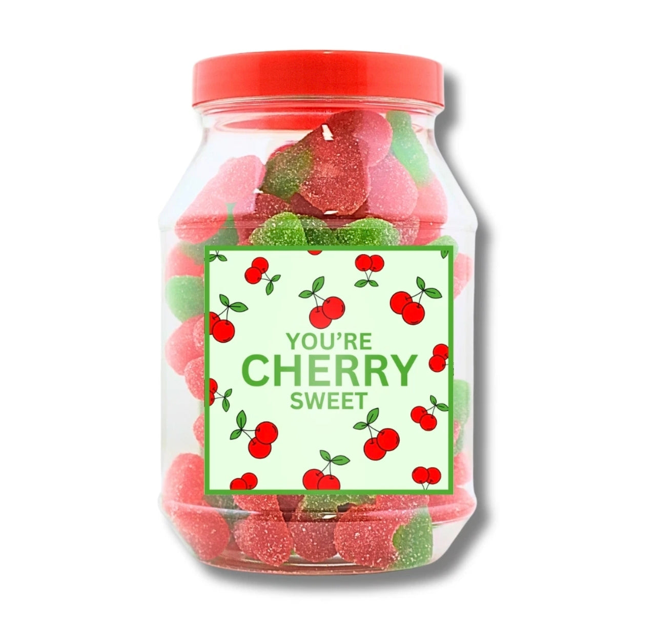 400g Jar Of Fizzy Cherry Sweets