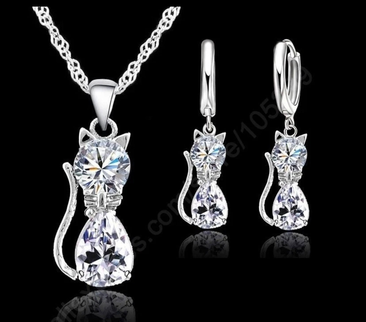 Cute Crystal Cat Set