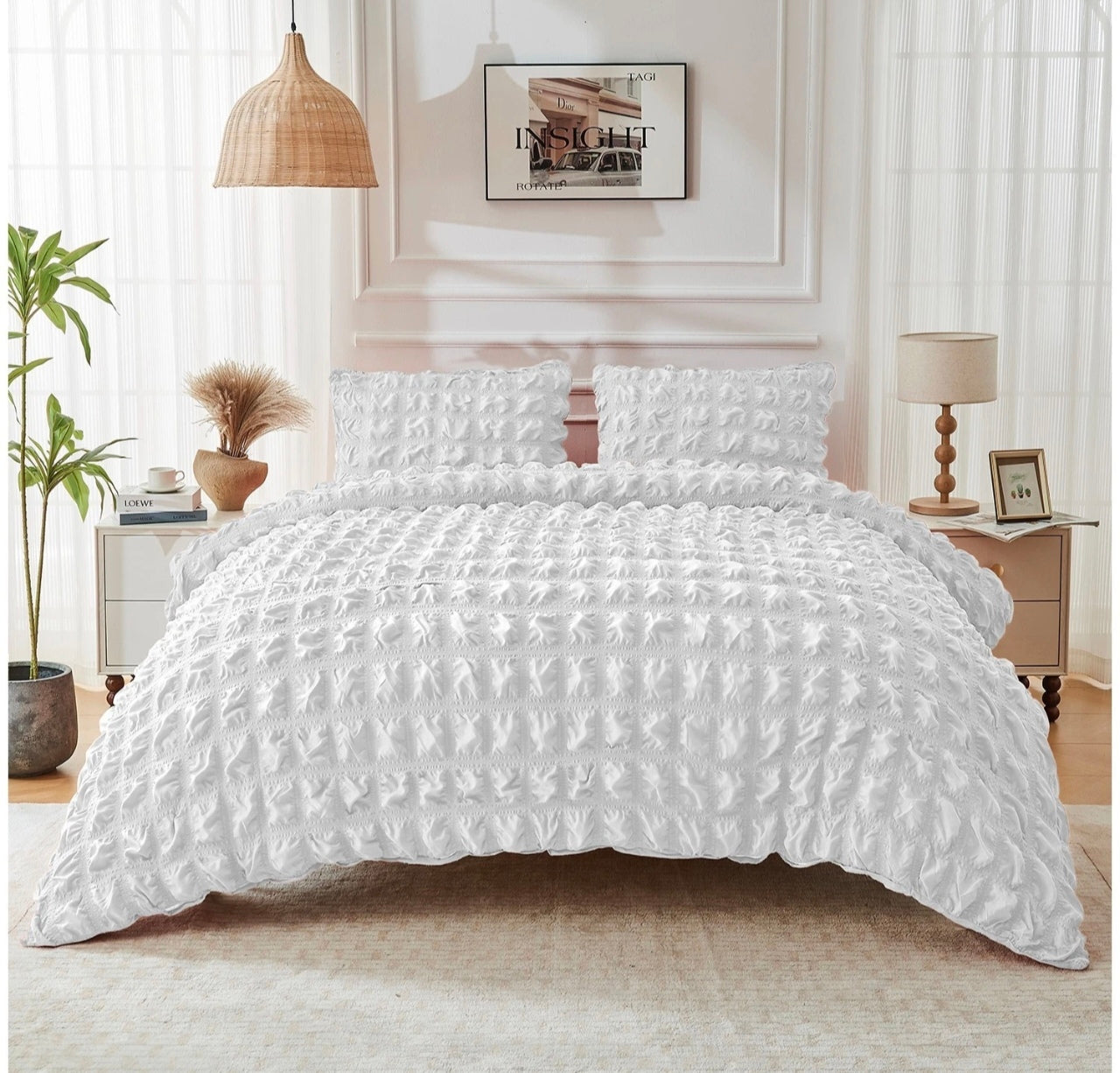 Soft Seersucker Duvet Set