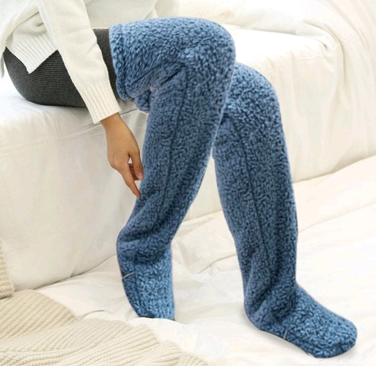 Fuzzy Long Plush Slipper Socks