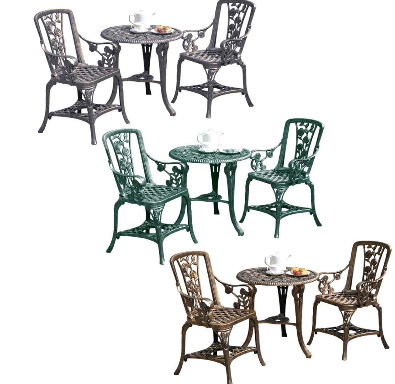 3pc Rose Bistro Patio Set