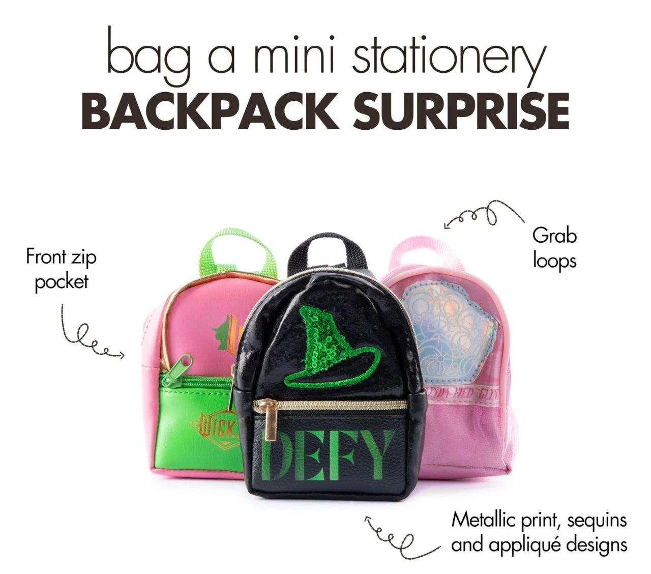 3pc Mini Backpack Stationery Surprise
