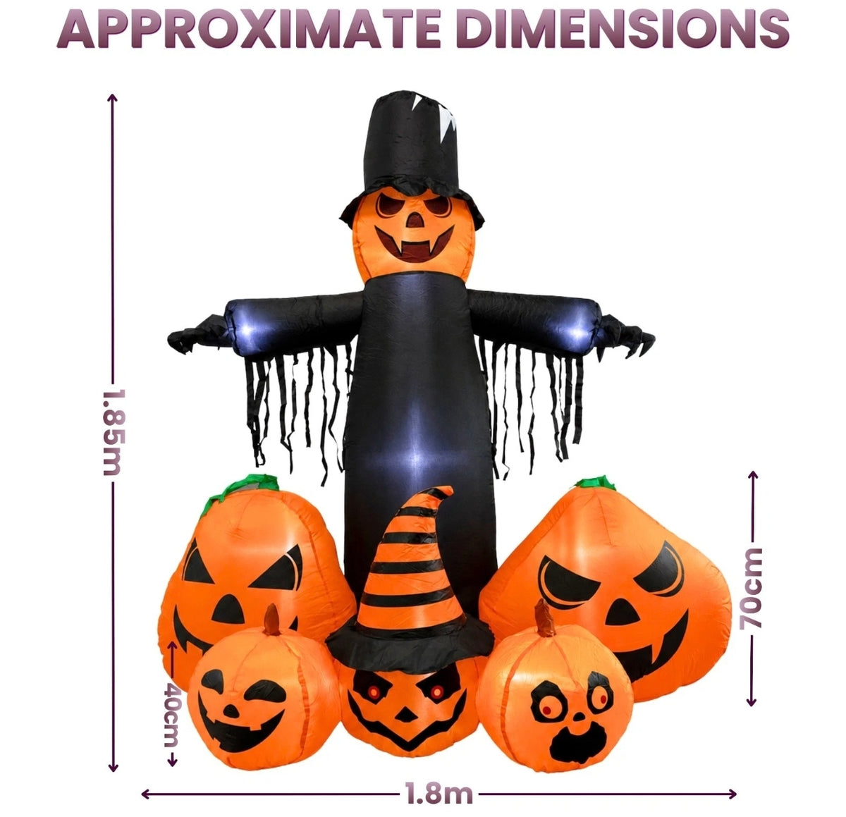 6ft Inflatable Pumpkin Family