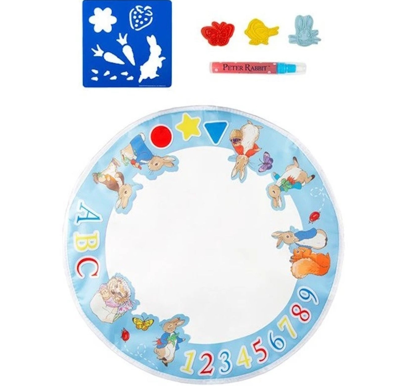 Rabbit Water Stamp Play Mat