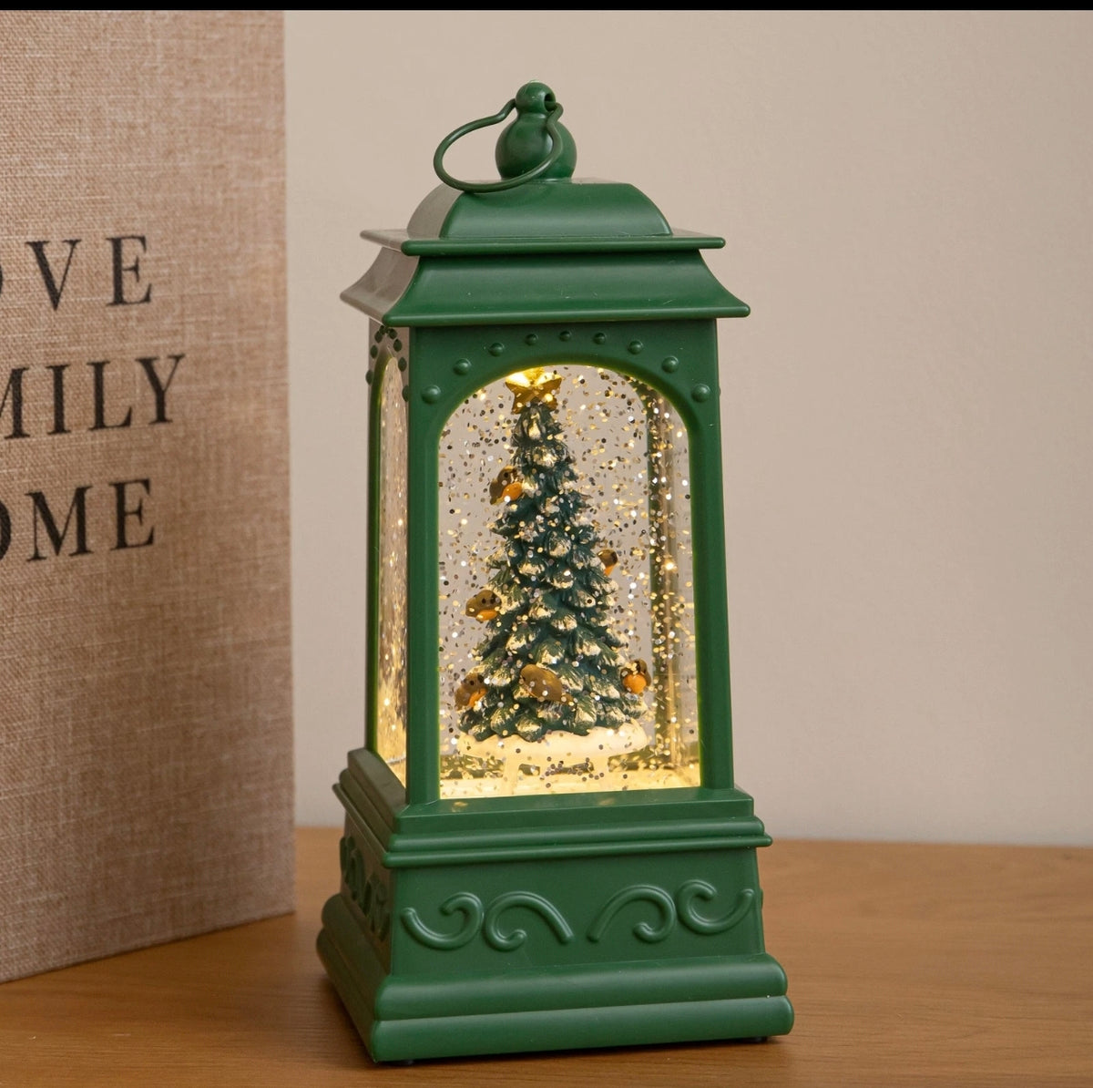 21cm Green Christmas Tree Water Spinner