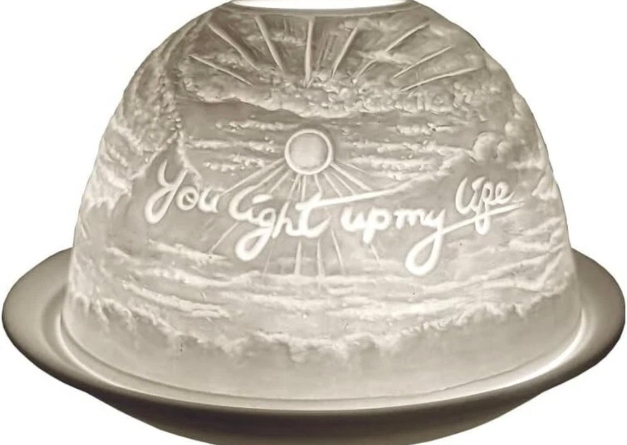 Lithopane Porcelain Tea Light Domes