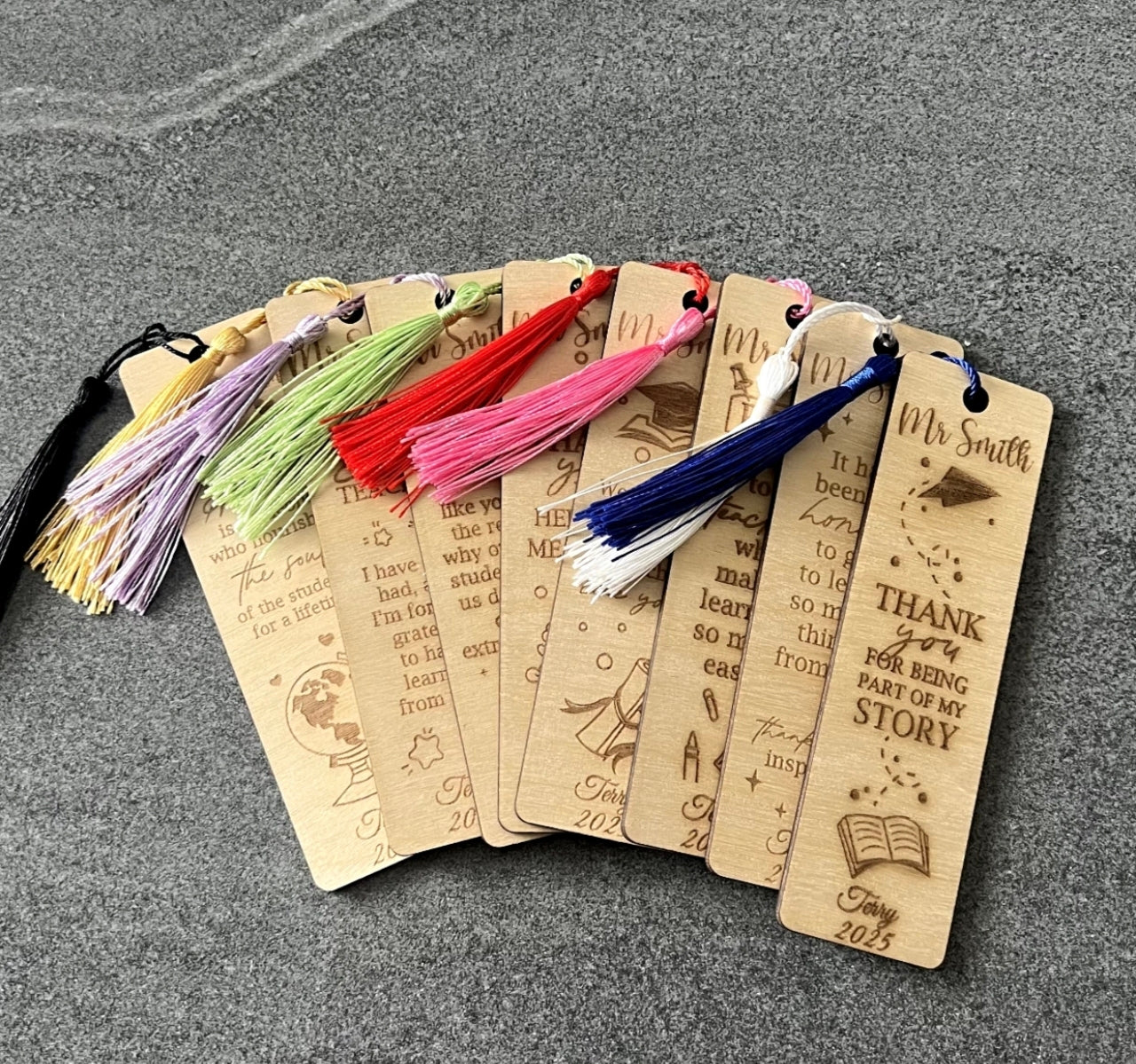 Personalised Bookmark Thank You For Teacher / TA