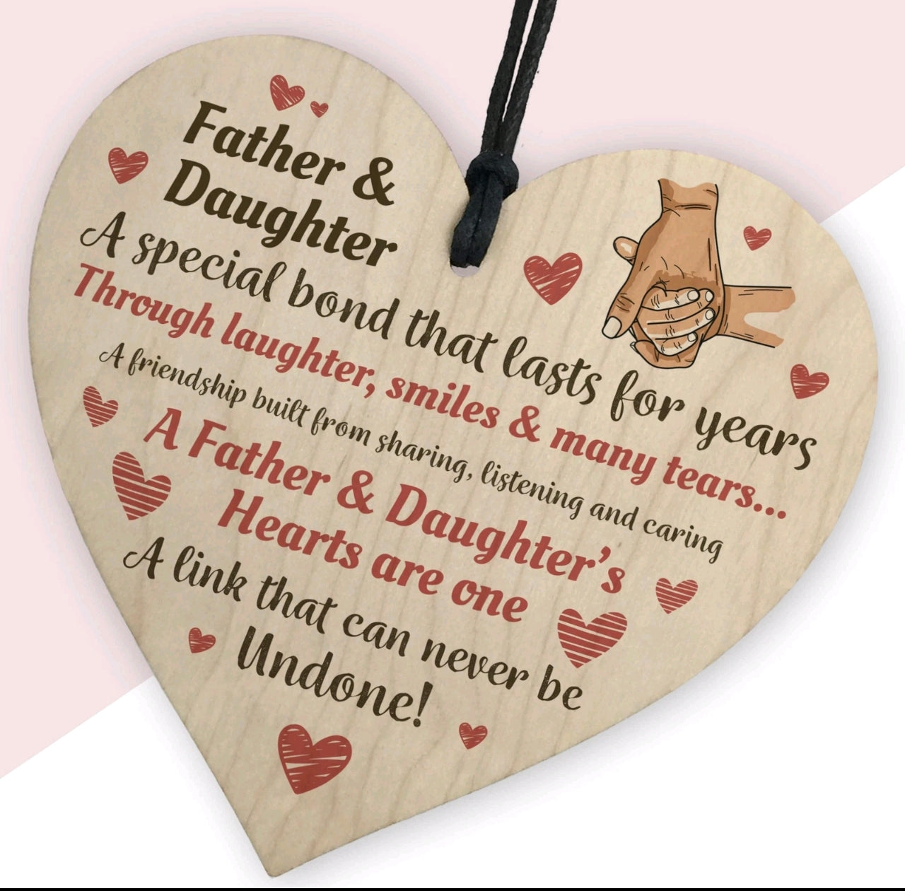 Wooden Heart Father's Day Keepsakes