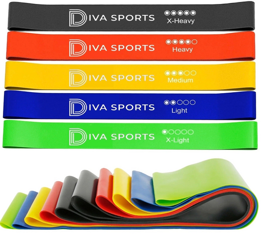 Set Of 5 Resistance Bands For Home Workout