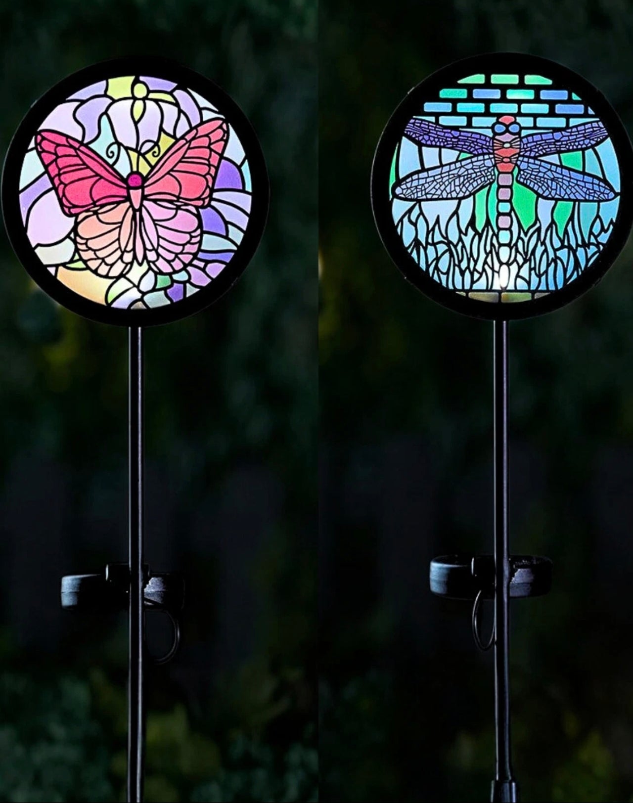 Large Mosaic Solar Stake Lights