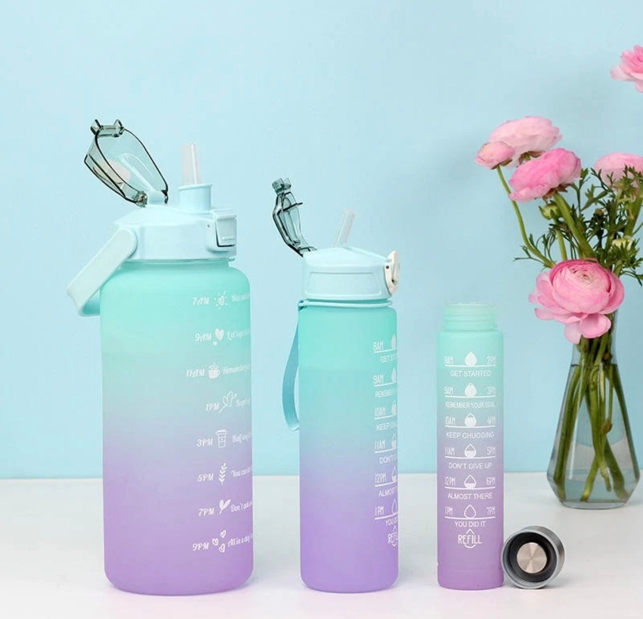 3x Hydration Bottle Set