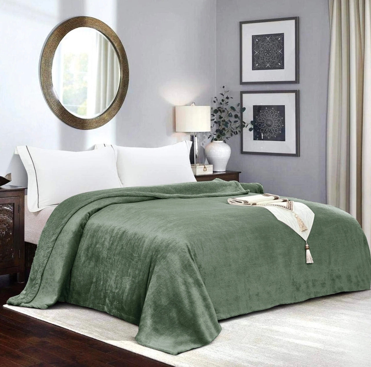 Large Mink Fleece Throws