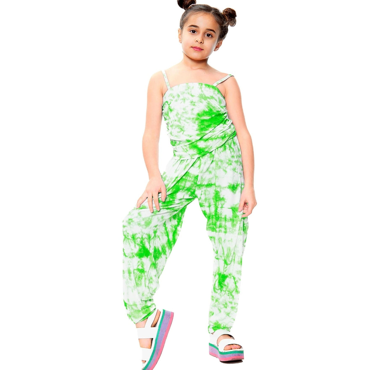 Girls Tie Dye Jumpsuit