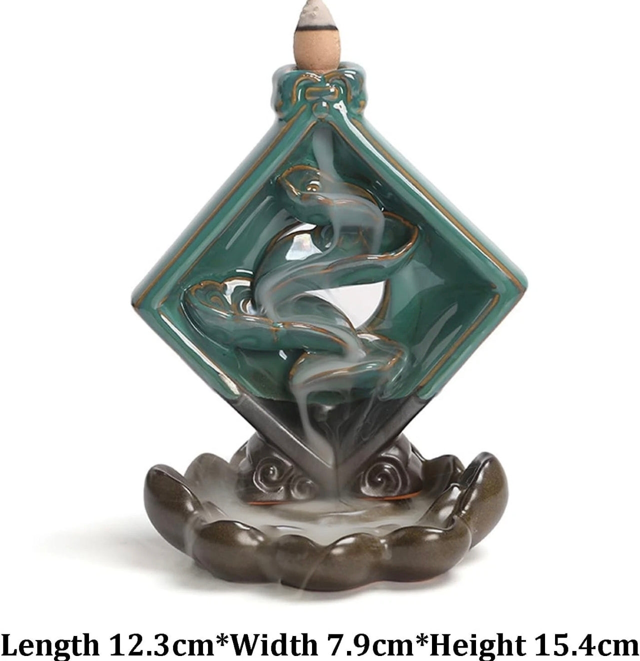 Diamond Shaped Backflow Incense Burner