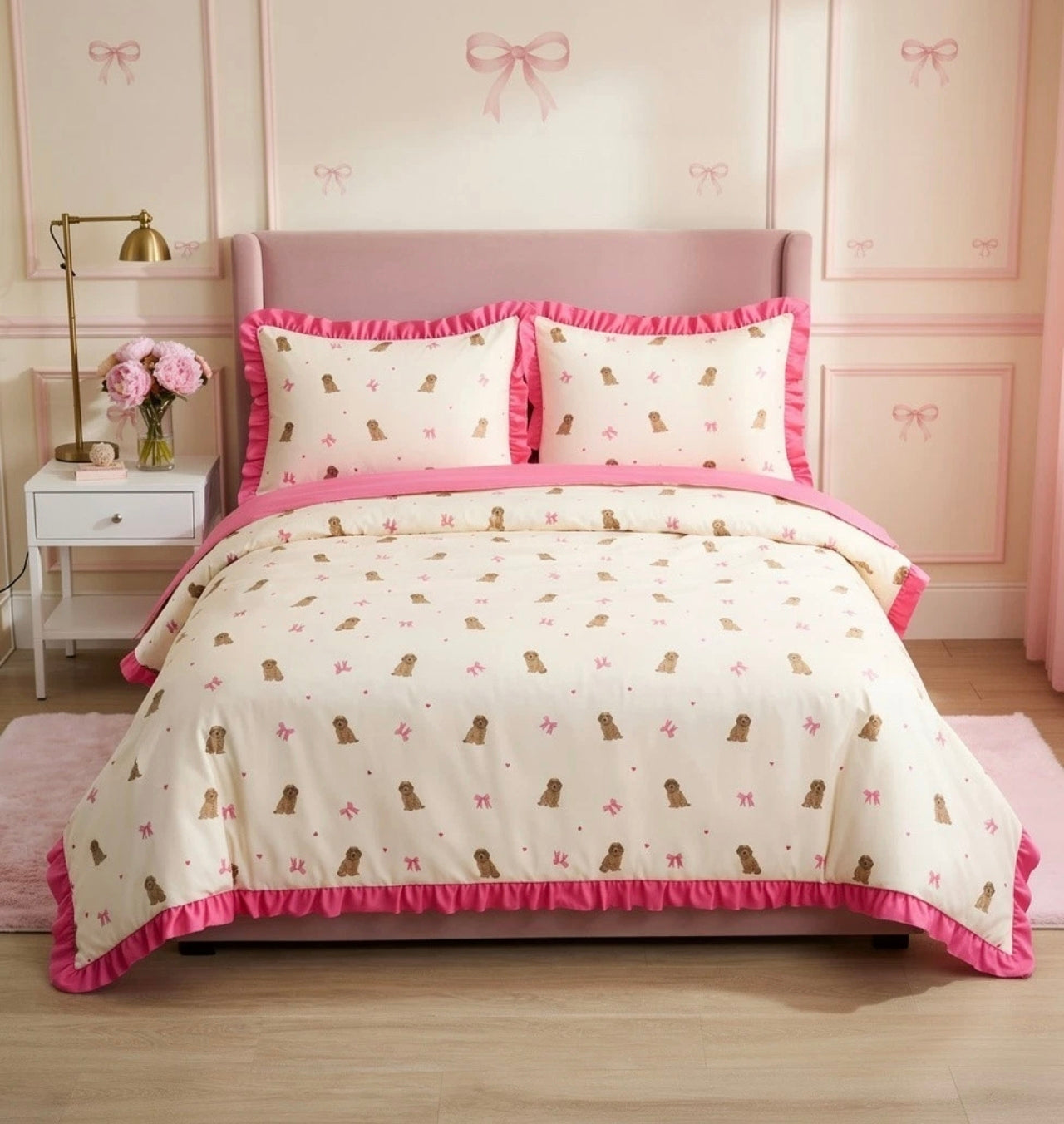 Puppies & Bows Bedding Sets