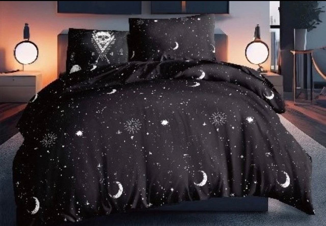 Black Tarot Reversible Duvet Set