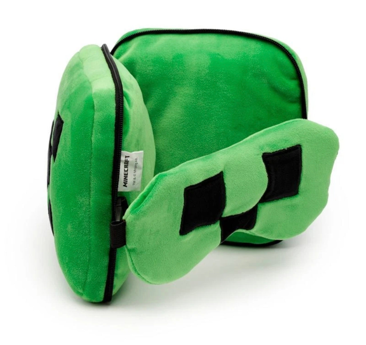2-in-1 Novelty Travel Pillow/ Eye Mask Block Character