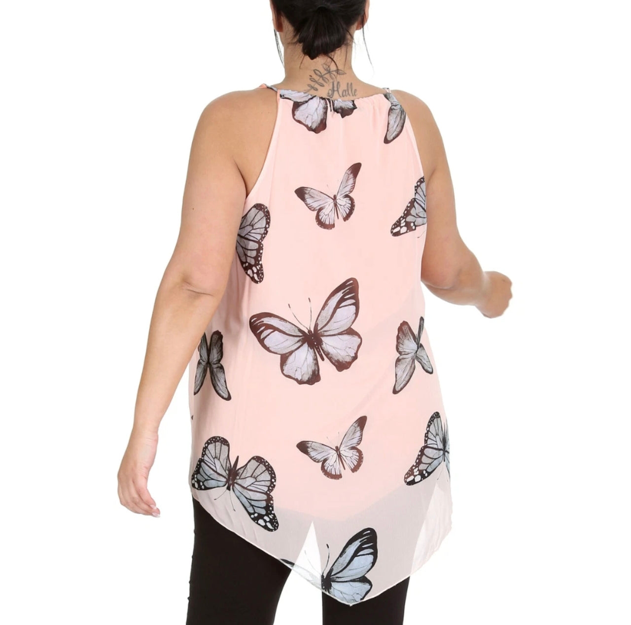 Ladies Chiffon Dip Hem Camisole