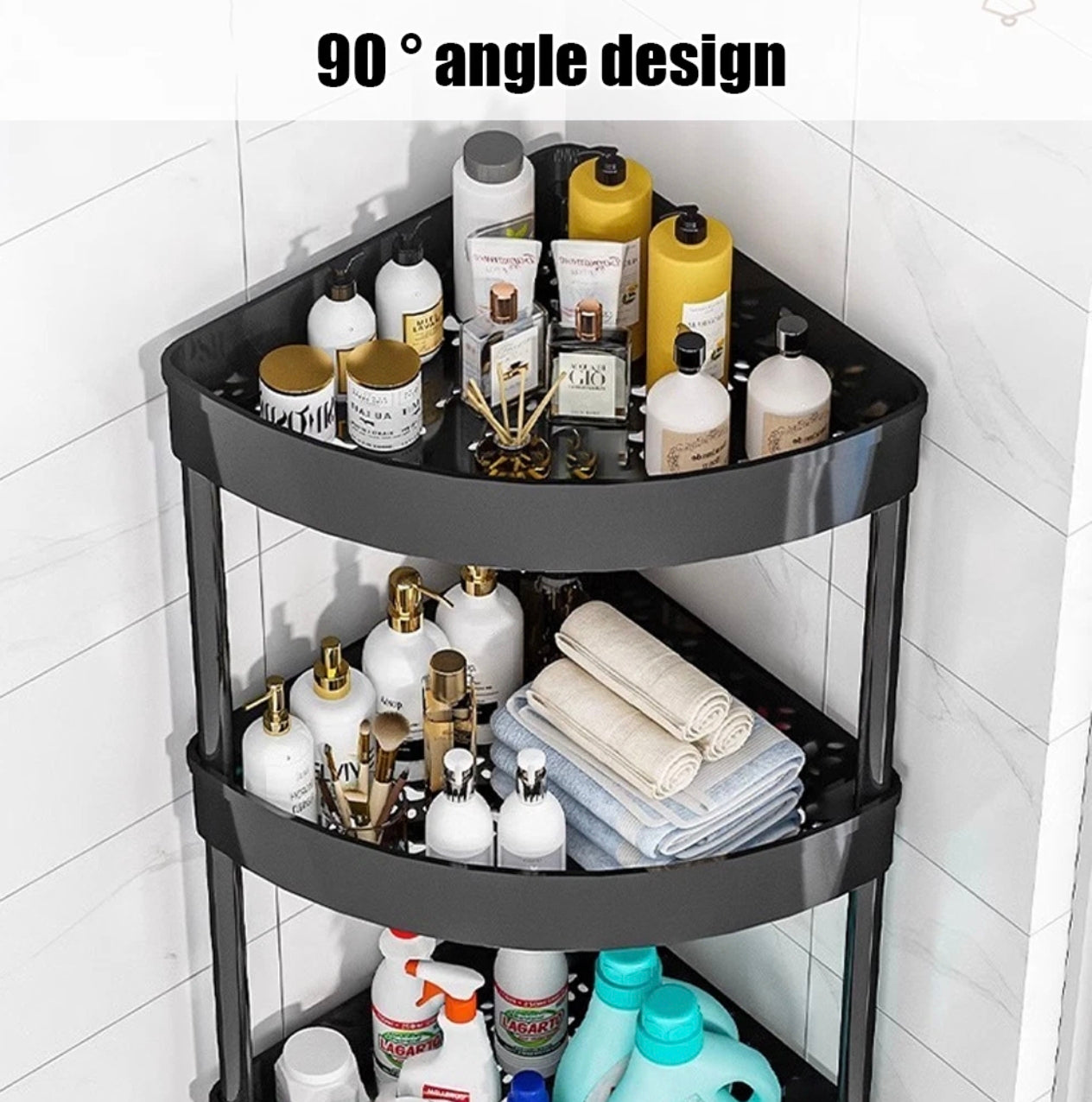 Corner Bathroom Shelving Unit