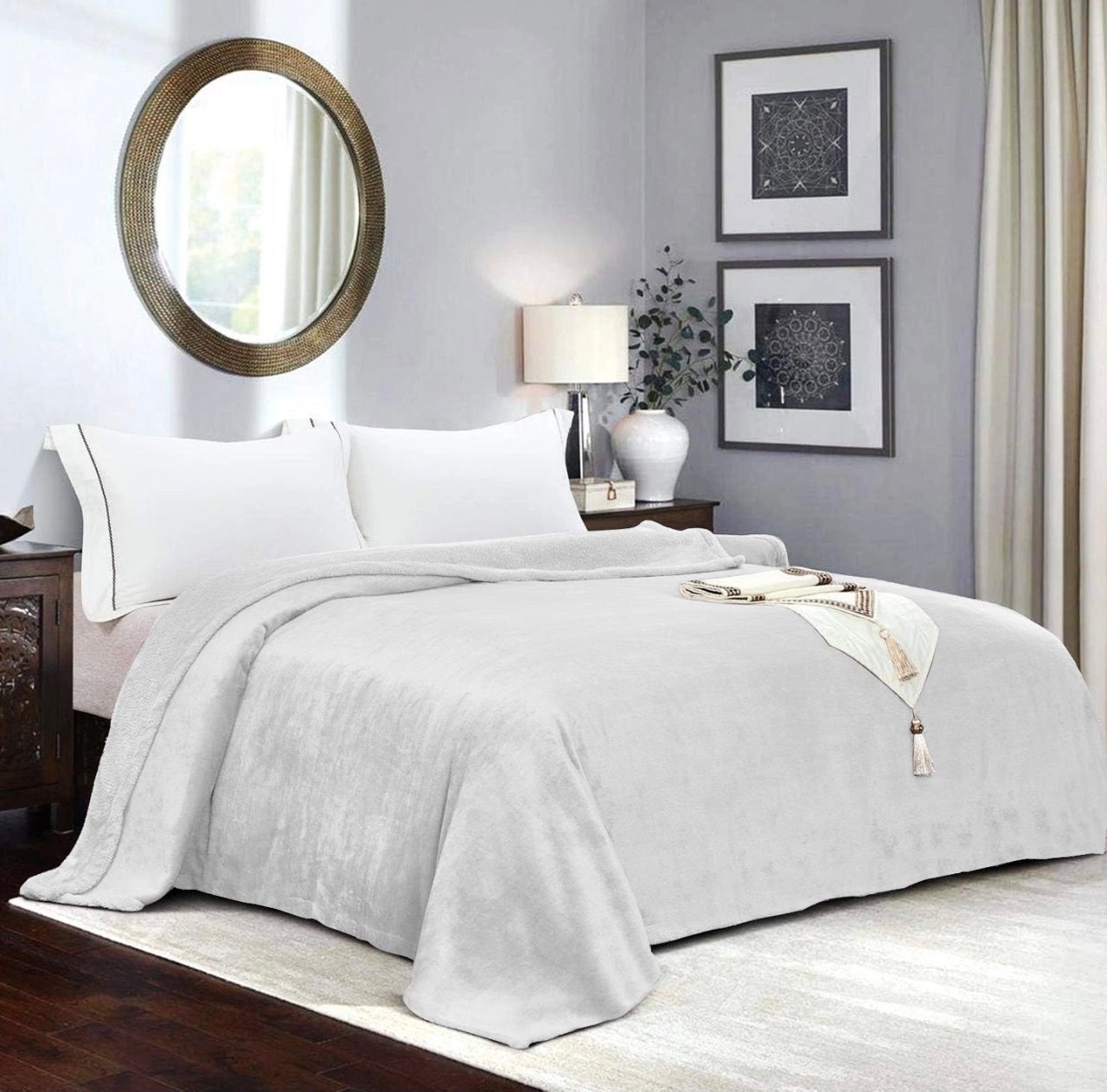 Large Mink Fleece Throws