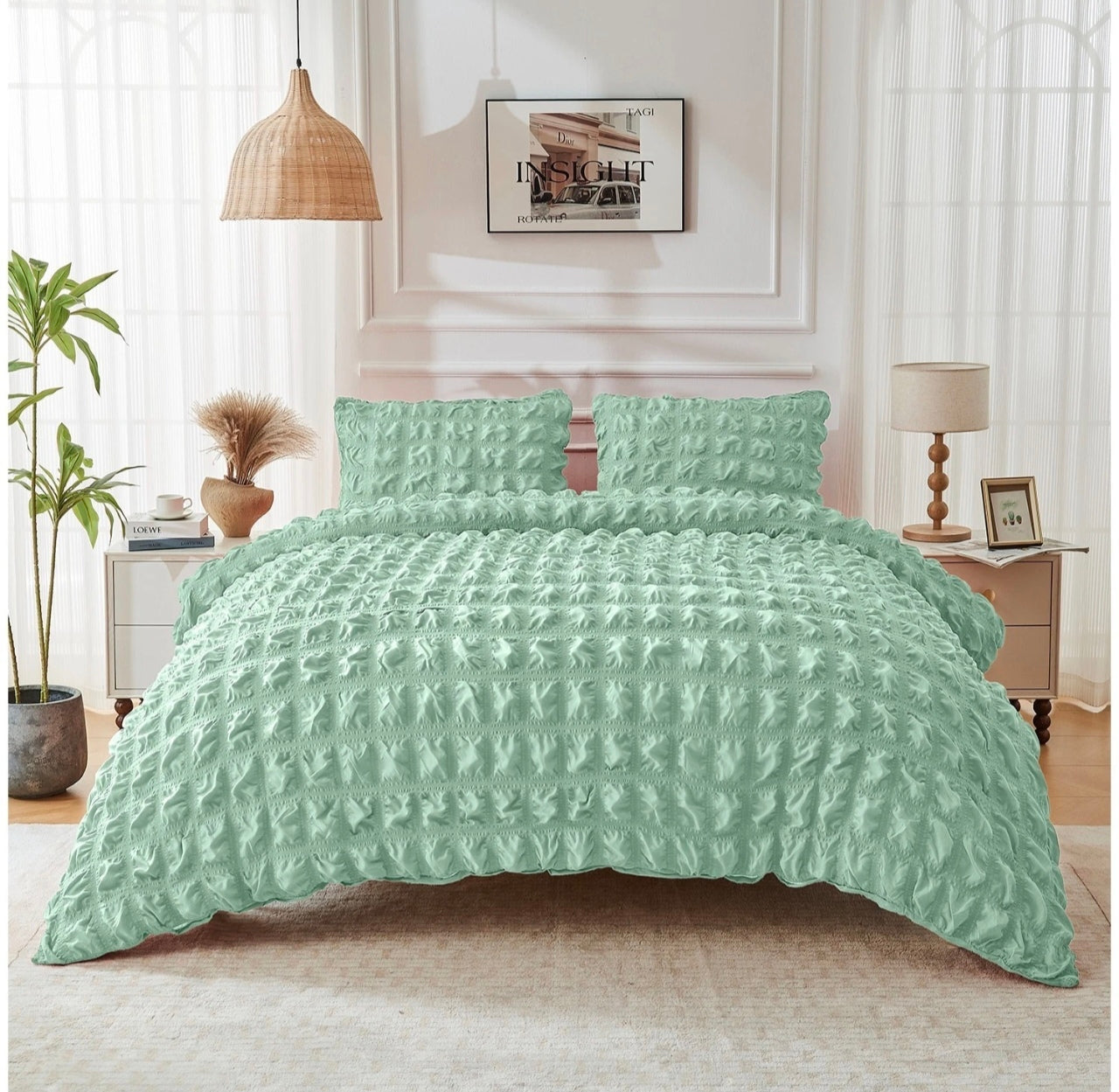 Soft Seersucker Duvet Set