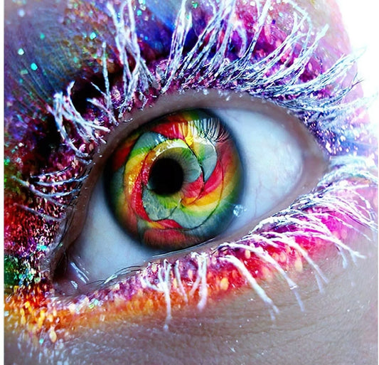 Colourful Eye Diamond Art