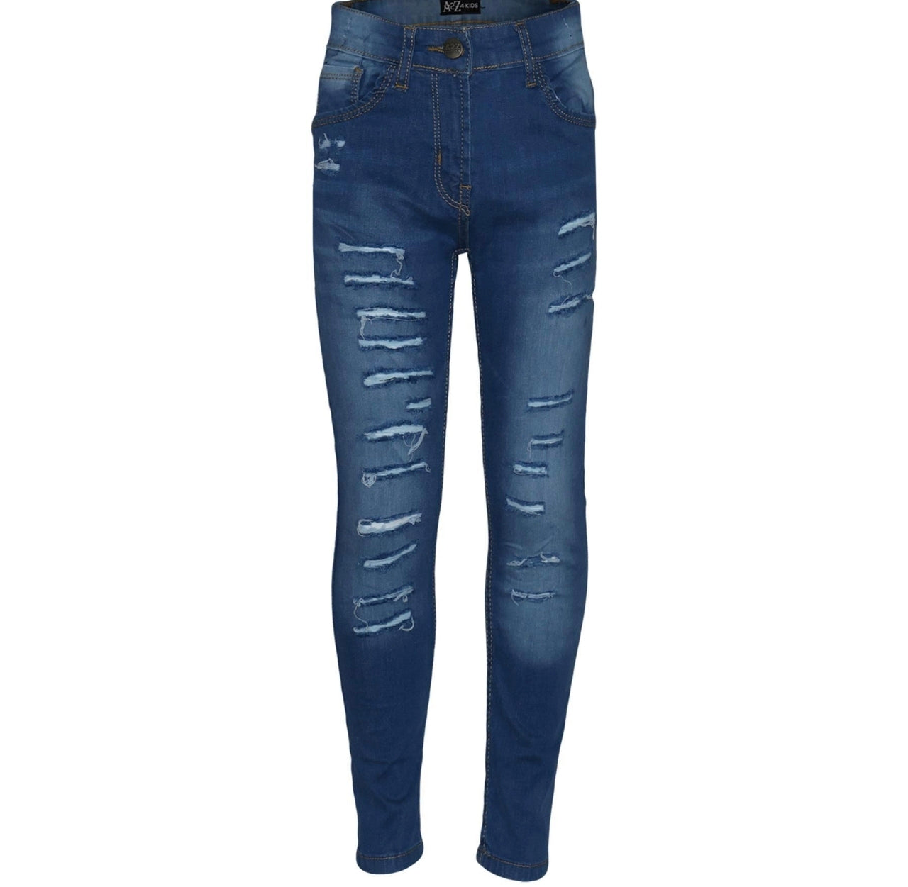 Girls Stretchy Ripped Jeans