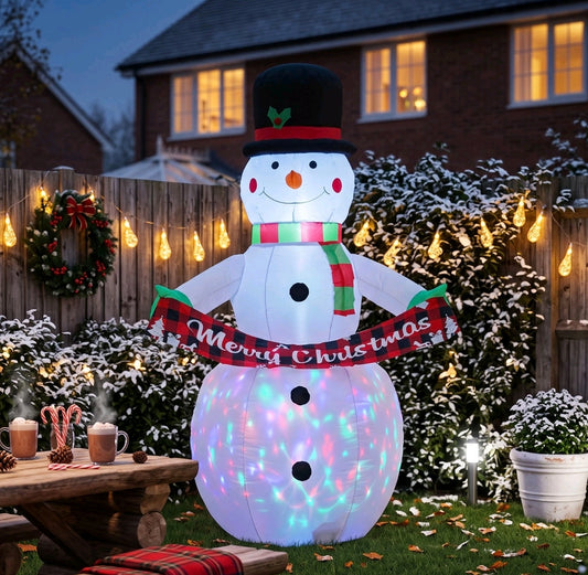 6.7ft Inflatable Snowman