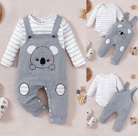 Unisex Koala Dungarees & Bodysuit