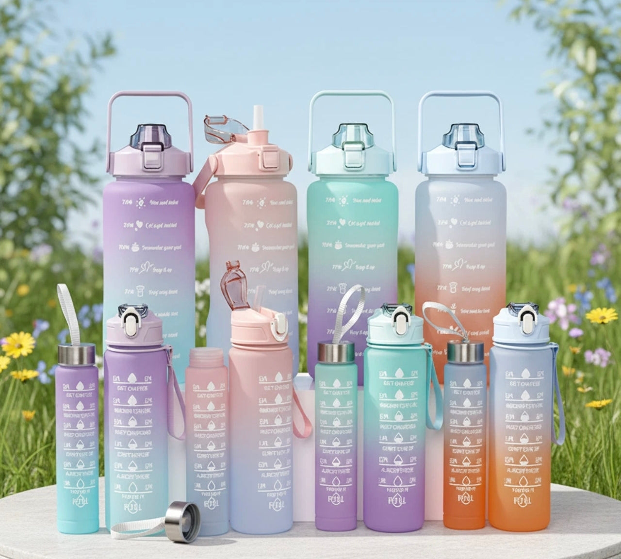 3x Hydration Bottle Set