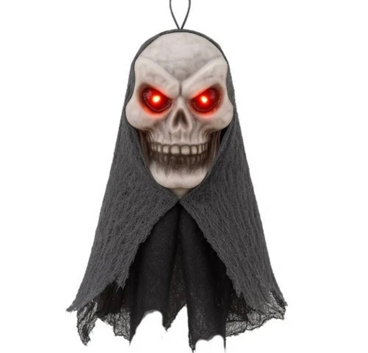 Light Up Hanging Skull With Light Up Eyes
