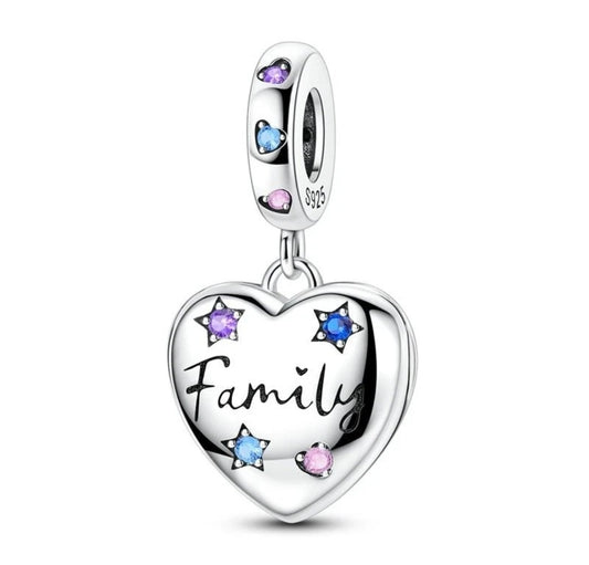 Family Love Locket Charm