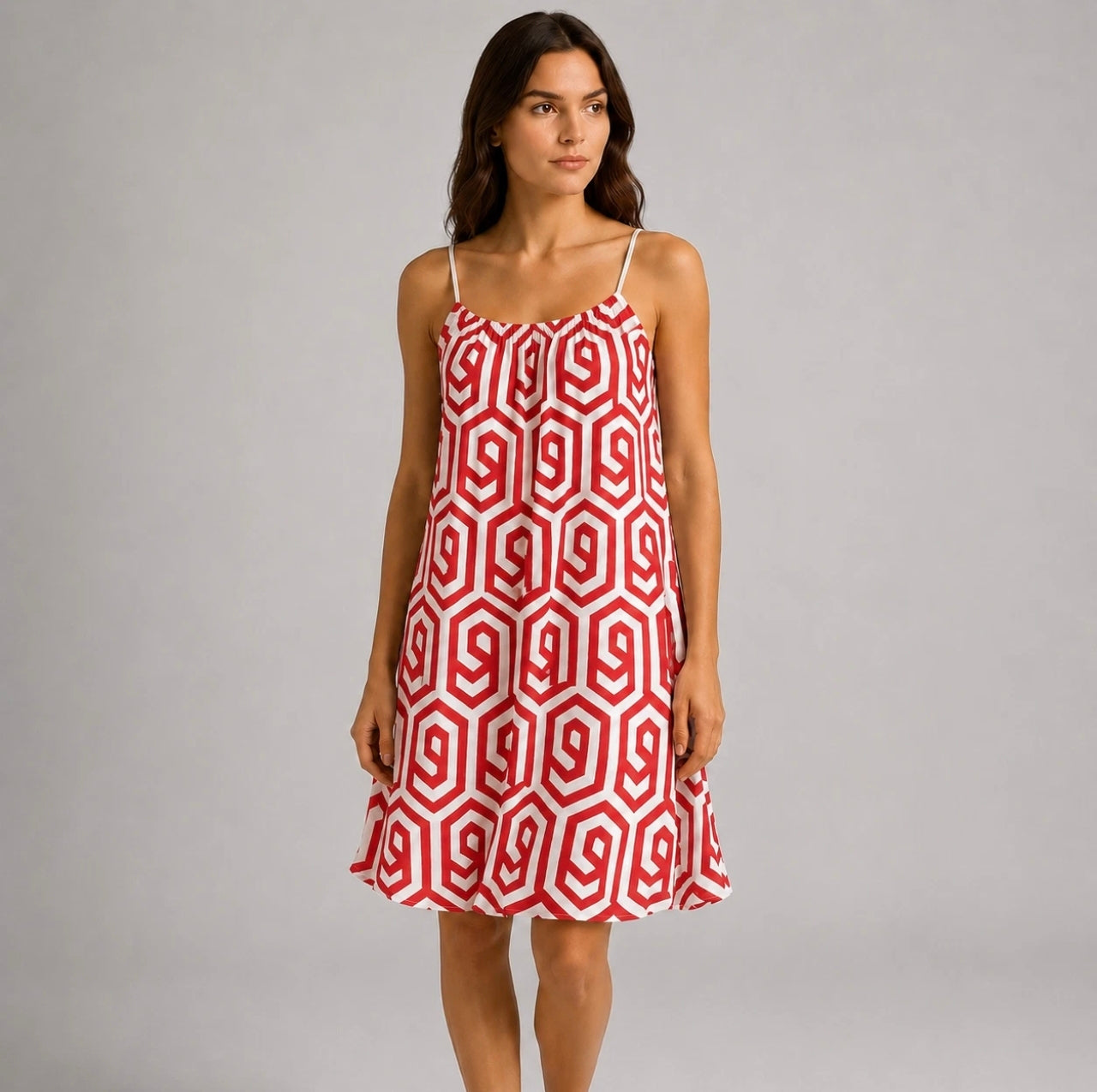 Ladies Strappy Midi Summer Dress