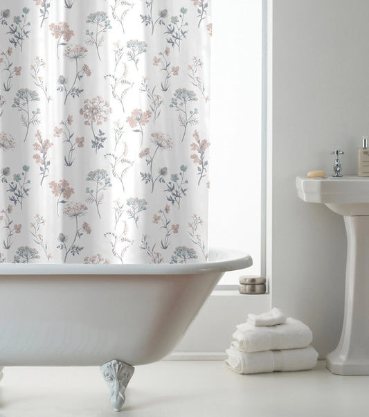 Country Flowers Shower Curtain