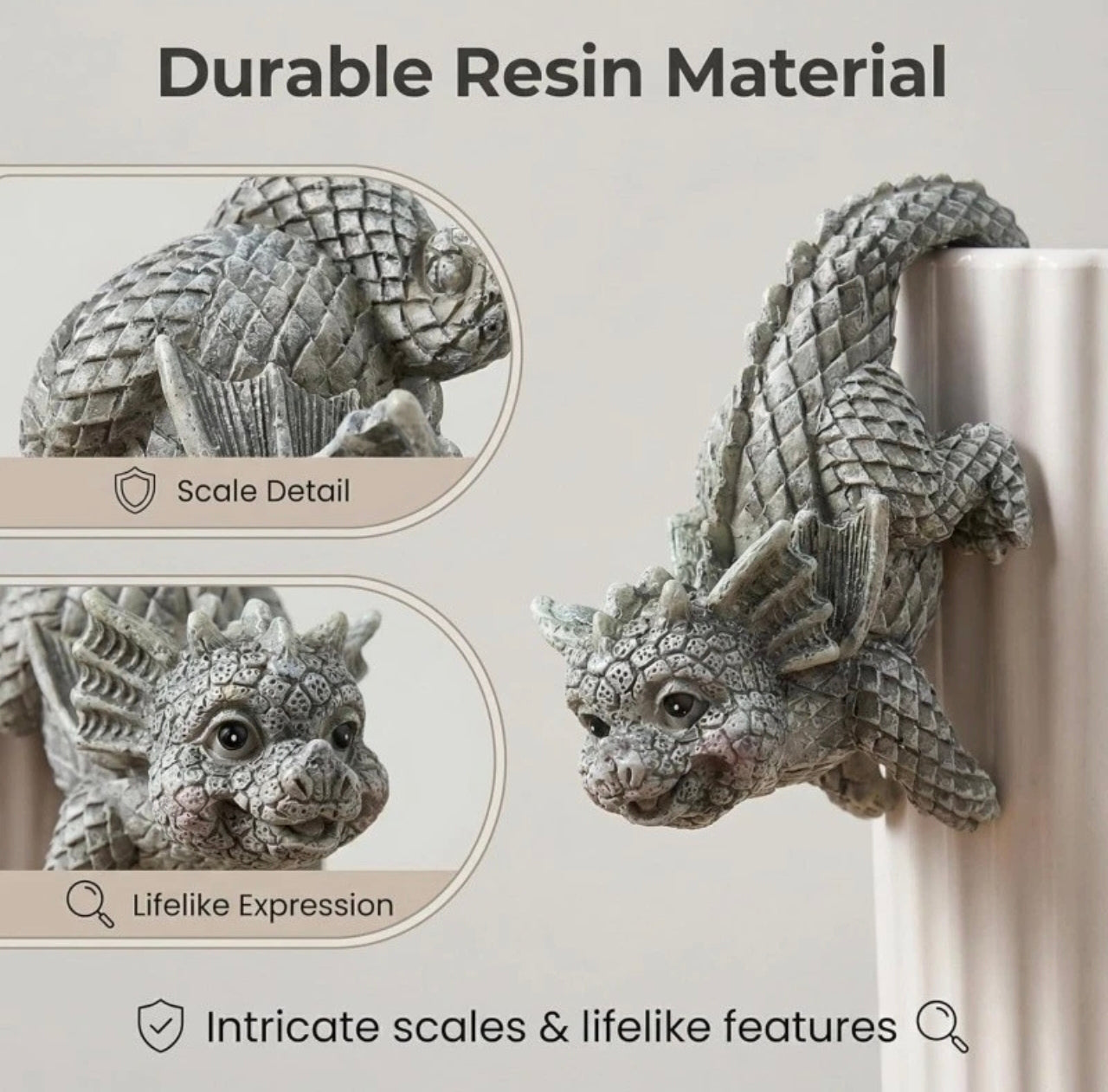 4pc Dragon Flower Pot Hangers