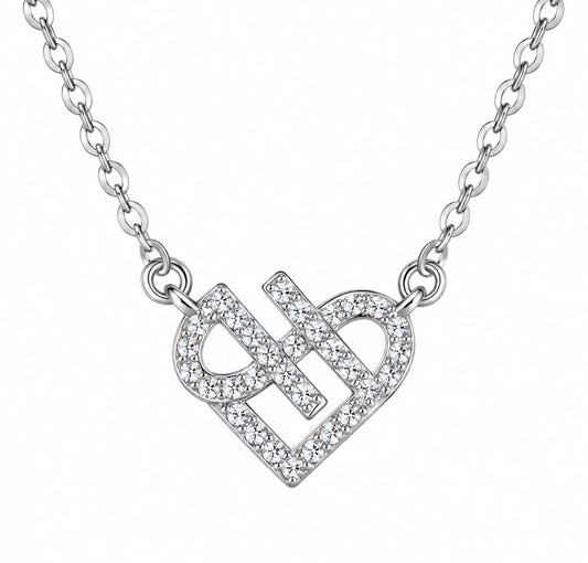 Dainty Twist Heart Necklace