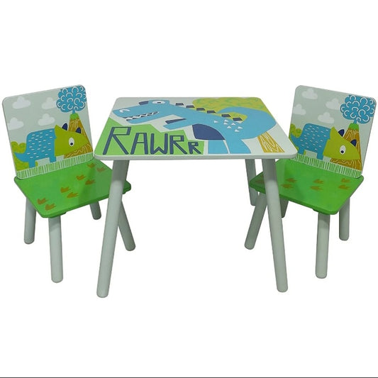Childrens Dinosaur Table & Chairs