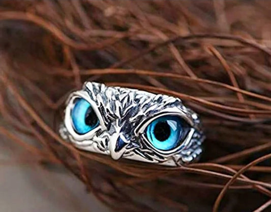 925 Sterling Silver Owl Ring