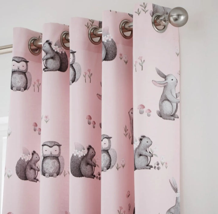 Catherine Lansfield Woodland Friends Bedding/Curtains Set