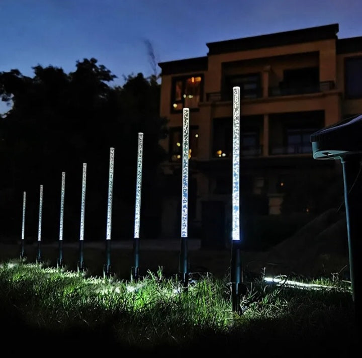 8 Solar Bubble Stake Lights