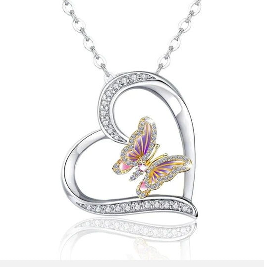 925 Sterling Silver Butterfly Necklace