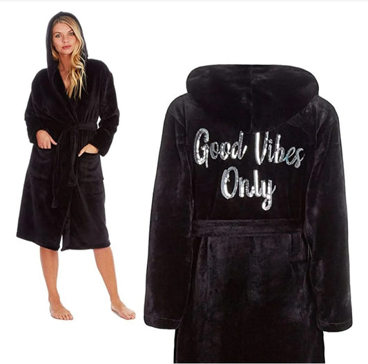 Good Vibes Only Dressing Gown