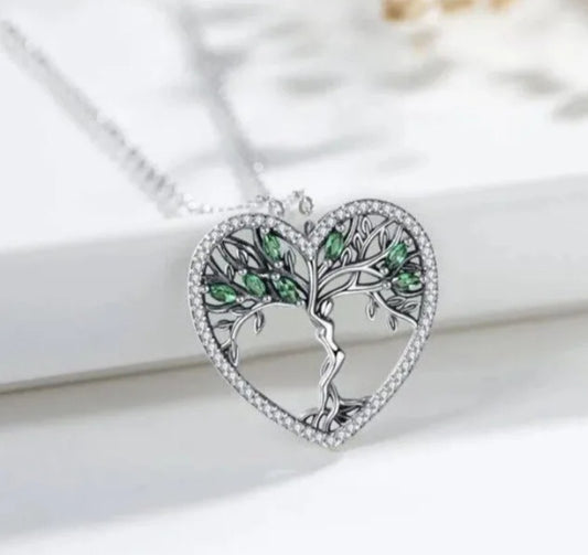 Tree Of Life Heart Necklace