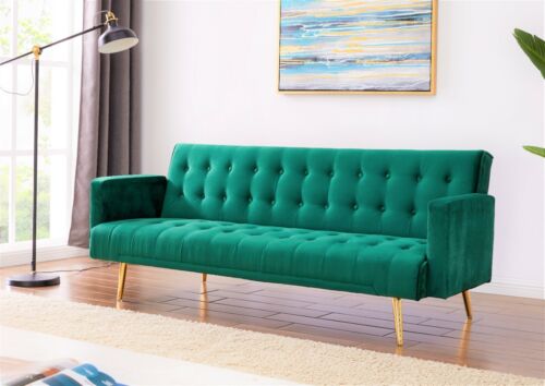 Green Sofa With Gold Legs