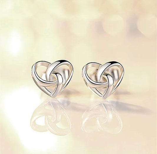 Swirl Heart Earrings