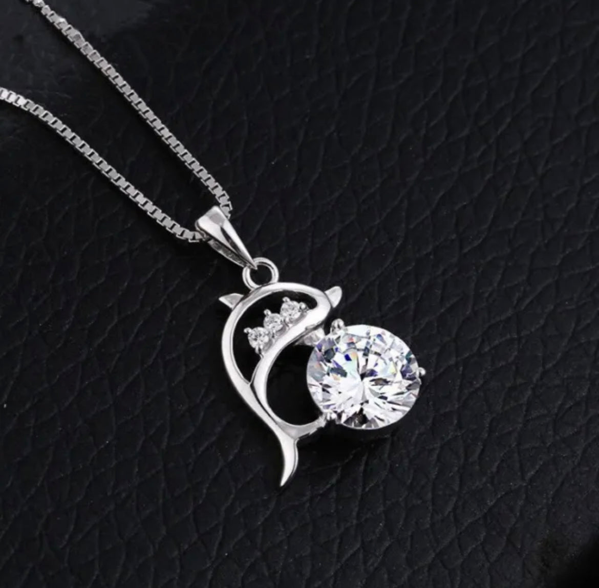 925 Sterling Silver Dolphin Necklace